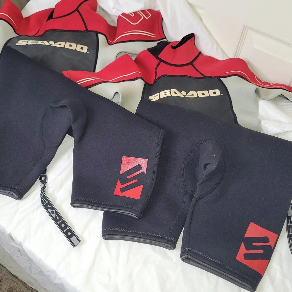 Sea-Doo Youth Shorty Wetsuits 4-Way Flex‎ Ultra Set of 2 Youth Sz 8 and 10